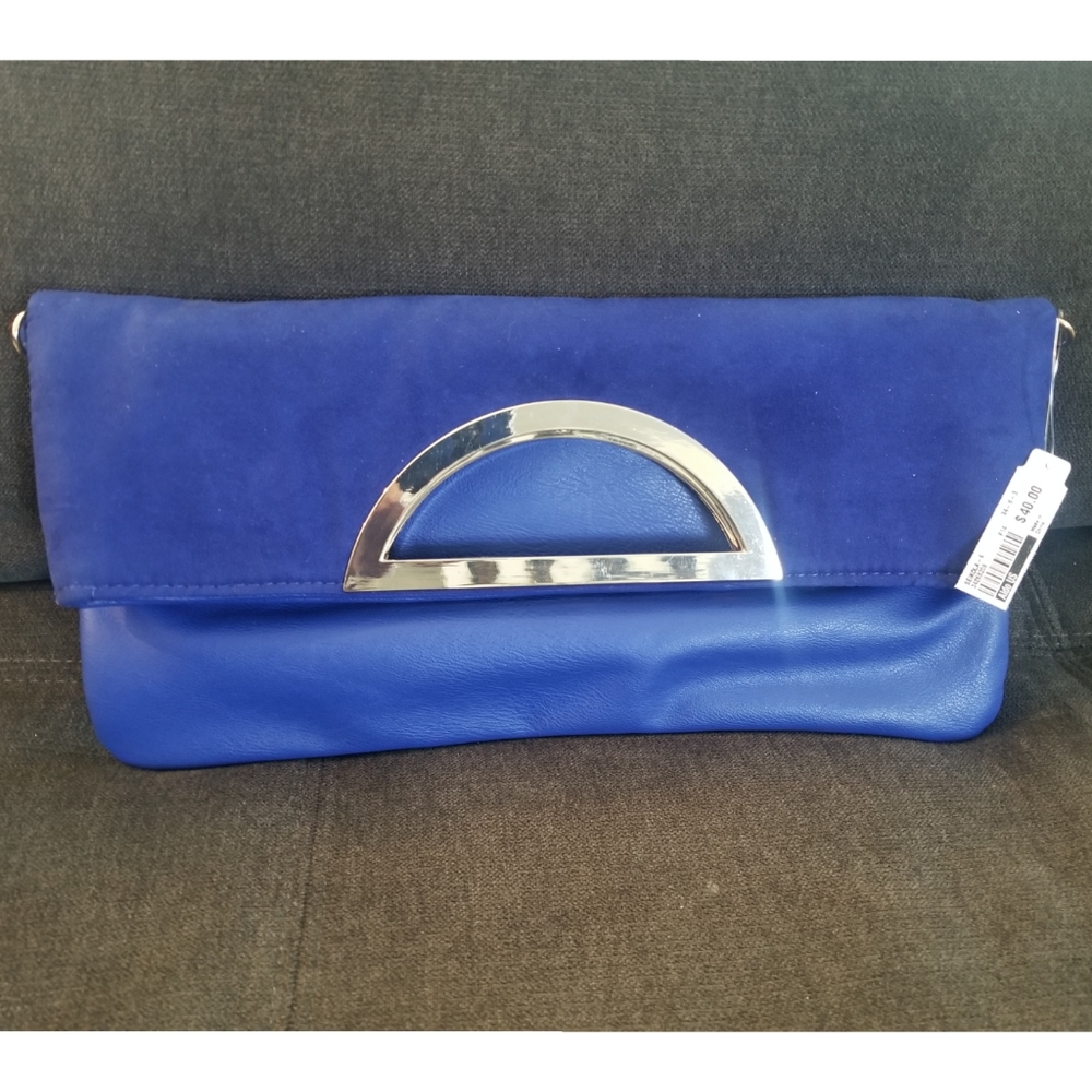 ALDO Blue Clutch